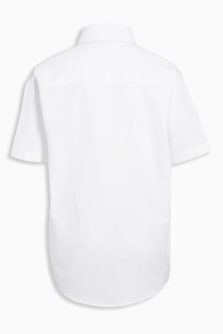White Short Sleeve Oxford Shirt (3-16yrs)